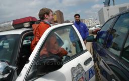 Taking some pics in the prop cars